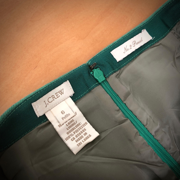 J. Crew Wool No. 2 Pencil Skirt in Green - Picture 5 of 8